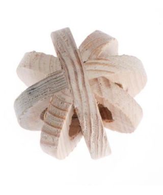 Juguete Roedores: Pelota de madera.