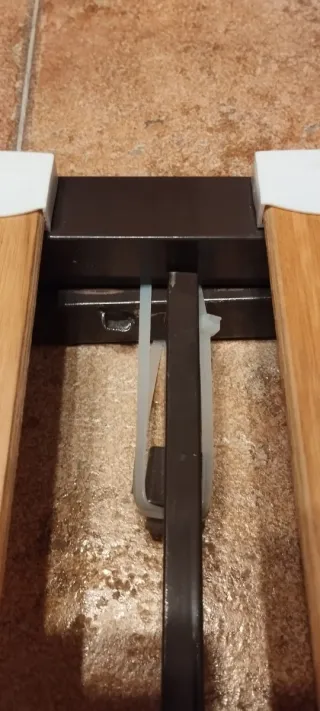 Cama nido blanca y somier de madera