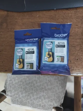 Cartuchos Tinta Brother LC421XL Negro