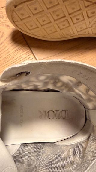 Zapatillas Dior altas de niña talla 34