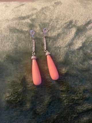 Pendientes Coral Rosa piel de angel