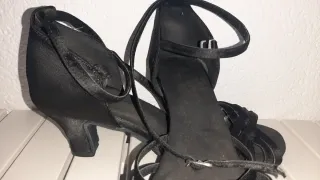 Zapatos de baile negros tacón 4cm