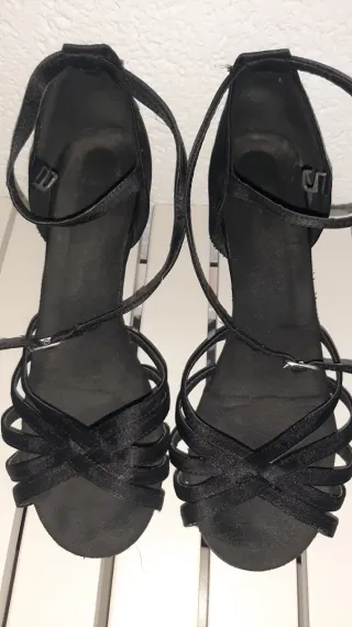 Zapatos de baile negros tacón 4cm