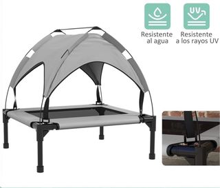 Cama para perro con toldo