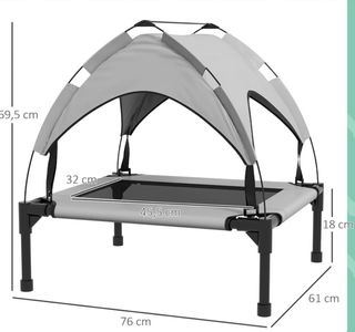 Cama para perro con toldo