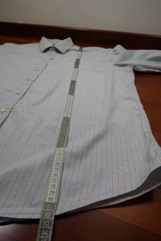 Camisa Burberry London Rayas Azul Claro