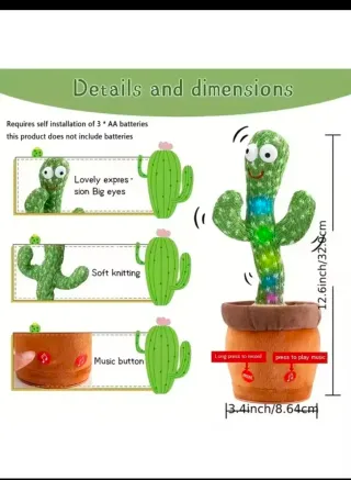 Peluche Cactus Danzante 120 Canzoni