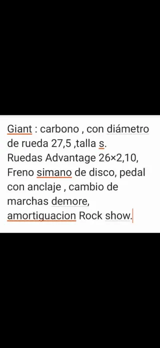 Bicicleta Montaña Giant Trek