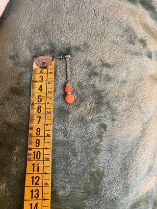 Pendientes de coral largos