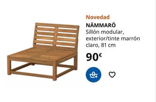 Sillón de exterior IKEA madera ( 2 iguales)