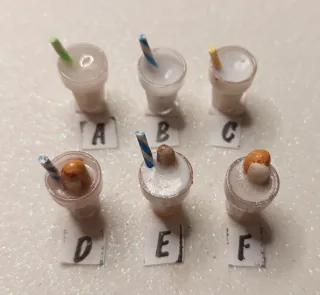 Miniature bicchieri di horchata, prezzo per unità