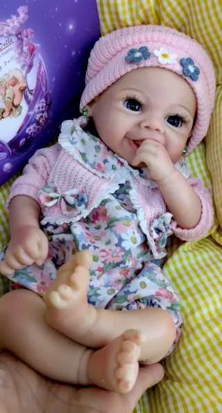 Bebé Reborn Silicona 33cm