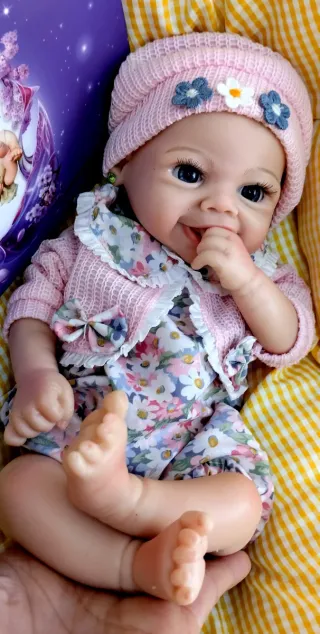 Bebé Reborn Silicona 33cm