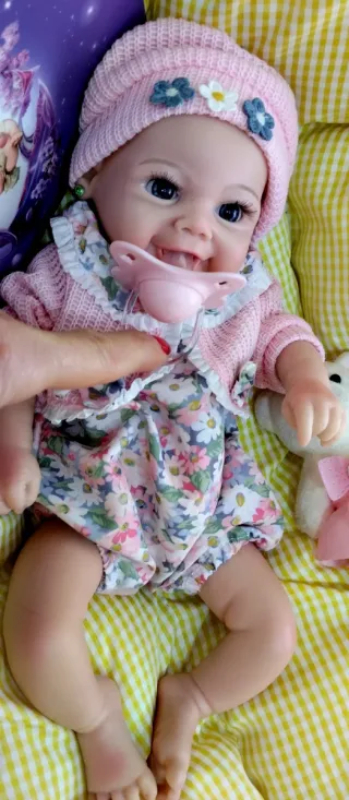 Bebé Reborn Silicona 33cm