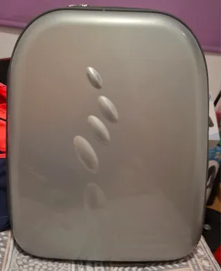 Mochila Rígida Porta Documentos Plata