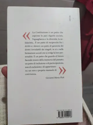 La Costituzione un manuale di convivenza : anto...