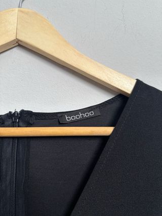 Mono Boohoo negro manga larga talla S