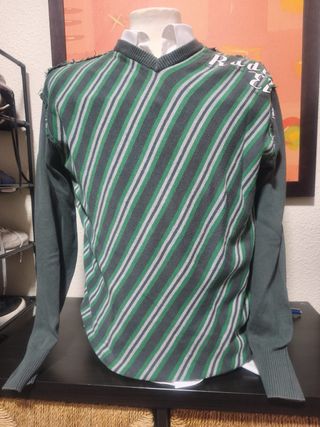 Jersey Blend rayas verde ,vintage dressing ,y2k