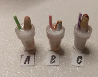 Bicchieri di horchata in miniatura