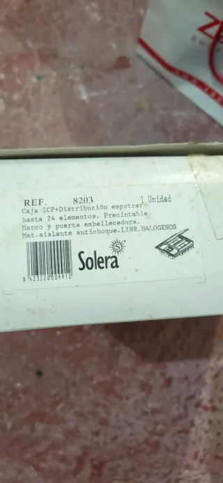 Caja distribución eléctrica Solera Arelos