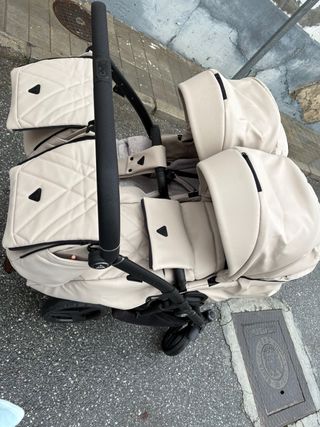 Carro Gemelar Junama Beige