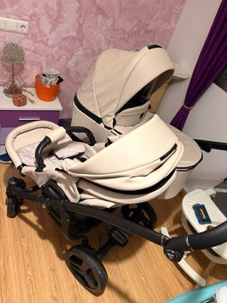 Carro Gemelar Junama Beige