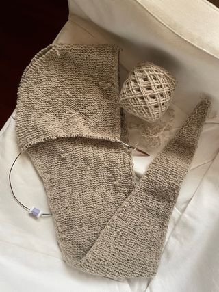 Cappuccio Sophie lavorato a maglia