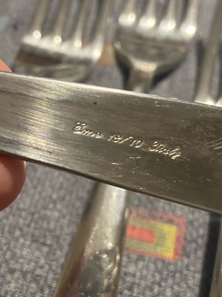 Set 6 forchette in acciaio