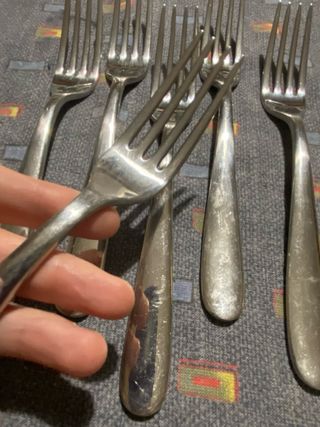 Set 6 forchette in acciaio