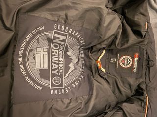 Plumífero Geographical Norway Negro Talla S