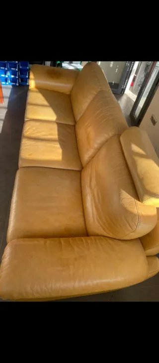 Sofá de piel de 3 plazas