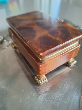 Scatola vintage in alabastro made in Italy