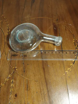 Juego de 2 botellas de cristal antiguas