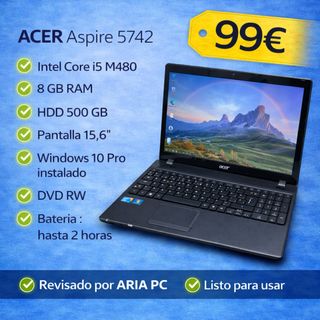 Acer Aspire 5742 Intel i5, 8GB RAM, 500GB HDD