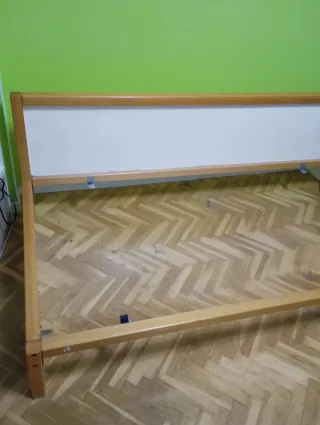 Robusta Cama juvenil madera maciza,somier 90x190