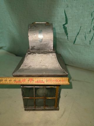 Candelabro Portavelas Metálico y Cristal