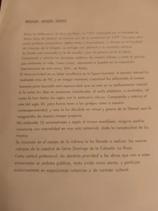 Serigrafía Miguel Ángel Sanz Ed. 200