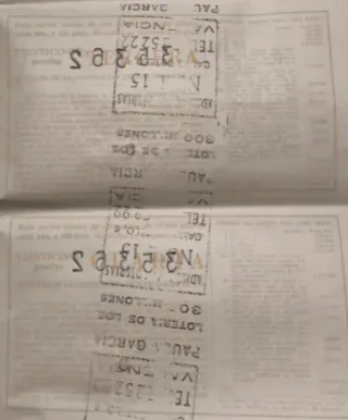 Lotería Nacional 1960 - Décimos del 1 al 10