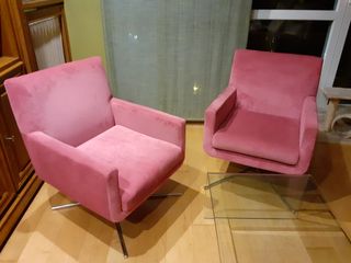 Sillones Terciopelo Fucsia Modernos