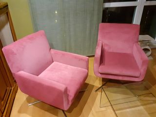 Sillones Terciopelo Fucsia Modernos