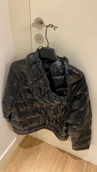 Plumas Zara Negro Metalizado