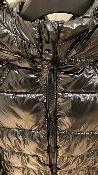 Plumas Zara Negro Metalizado