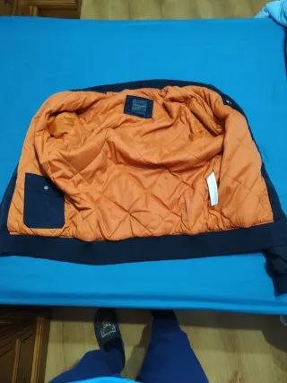 Chaqueta Bomber Zara Azul