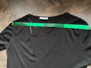 Zara Woman Top Canalé Negro Talla S