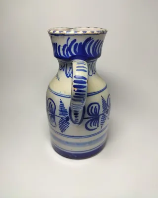 Jarra cerámica vino Jaén pintada a mano