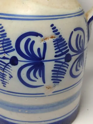 Jarra cerámica vino Jaén pintada a mano