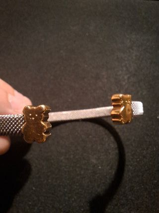 Pulsera Tous MESH Acero y Oro 18K