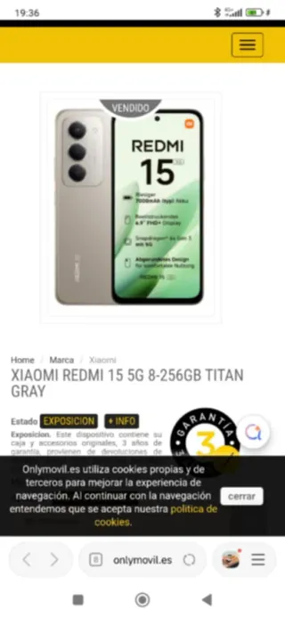 Xiaomi Redmi 15 5G 8-256GB Titan Gray