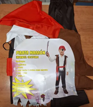 Disfraz Pirata Marrón Infantil