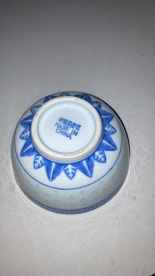 Set 3 Cuencos Porcelana Azul y Blanco